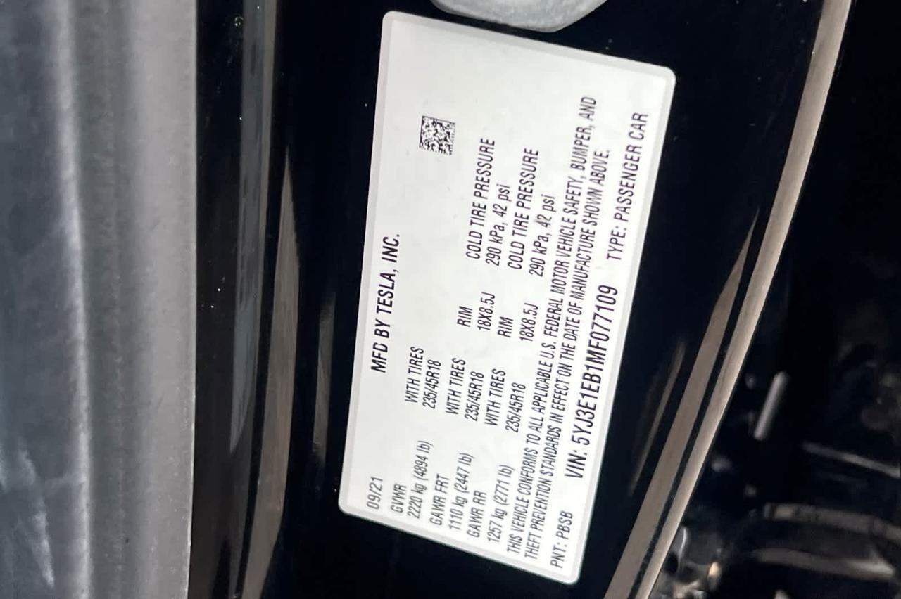 2021 Tesla Model 3 Long Range Roseville CA