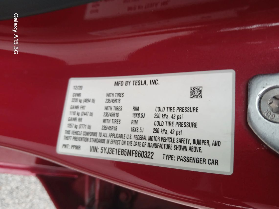 2021 Tesla Model 3 Long Range Sedan 4D Maitland FL