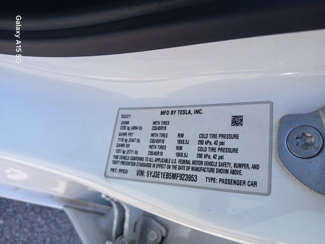 2021 Tesla Model 3 Long Range Sedan 4D Maitland FL