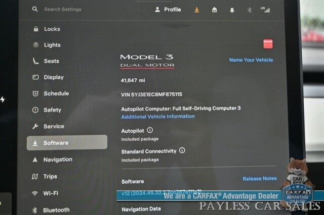 2021 Tesla Model 3 Performance / AWD / 450HP / Front & Rear Heated Leather Seats / Navigation / Fixed Glass Roof / Lane Departure & Blind Spot Alert / Autopilot / Bluetooth / Backup Camera / 315 Mile Range / 1-Owner Anchorage AK