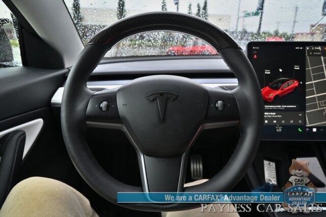2021 Tesla Model 3 Performance / AWD / 450HP / Front & Rear Heated Leather Seats / Navigation / Fixed Glass Roof / Lane Departure & Blind Spot Alert / Autopilot / Bluetooth / Backup Camera / 315 Mile Range / 1-Owner Anchorage AK