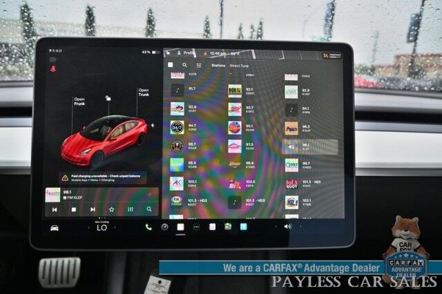 2021 Tesla Model 3 Performance / AWD / 450HP / Front & Rear Heated Leather Seats / Navigation / Fixed Glass Roof / Lane Departure & Blind Spot Alert / Autopilot / Bluetooth / Backup Camera / 315 Mile Range / 1-Owner Anchorage AK