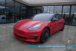 2021_Tesla_Model 3_Performance / AWD / 450HP / Front & Rear Heated Leather Seats / Navigation / Fixed Glass Roof / Lane Departure & Blind Spot Alert / Autopilot / Bluetooth / Backup Camera / 315 Mile Range / 1-Owner_ Anchorage AK