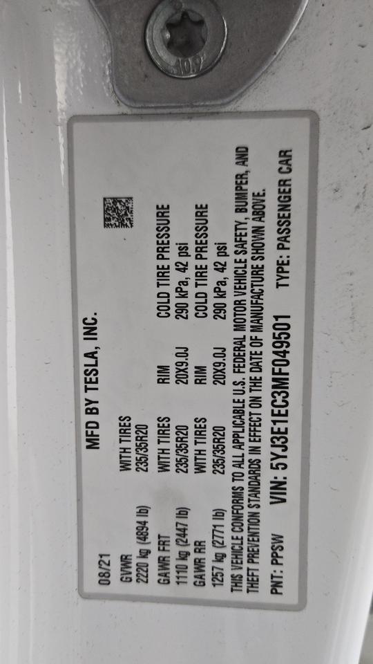 2021 Tesla Model 3 Performance Jersey City NJ