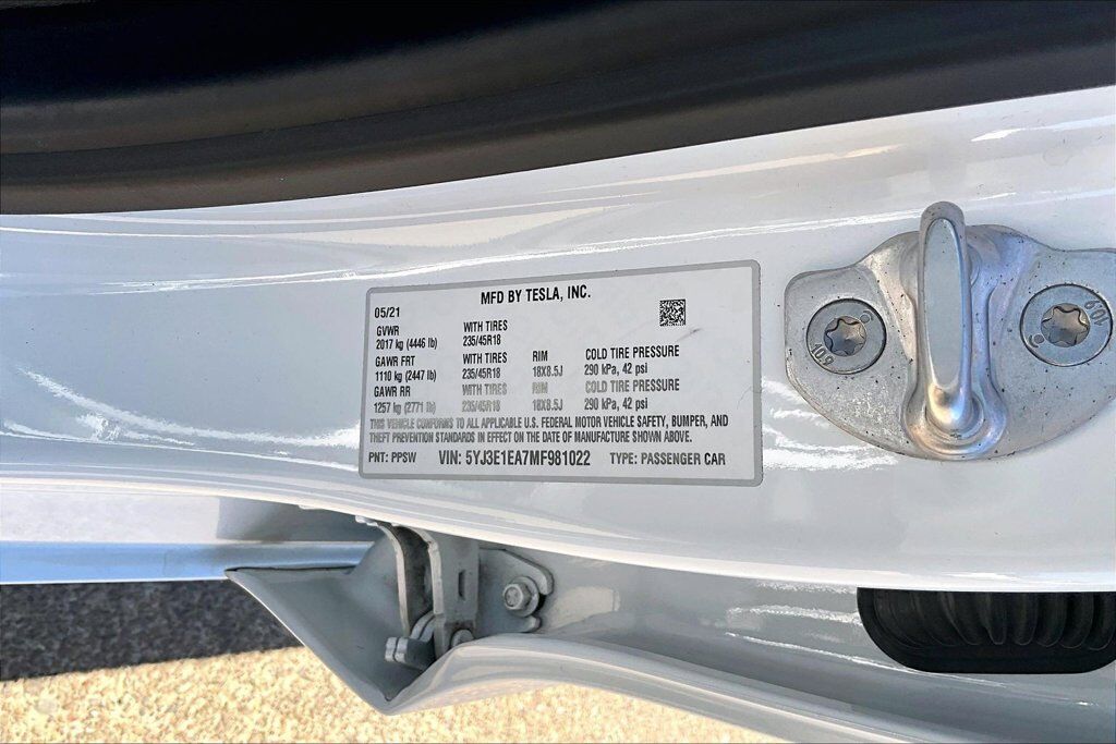 2021 Tesla Model 3 Standard Range Plus OR