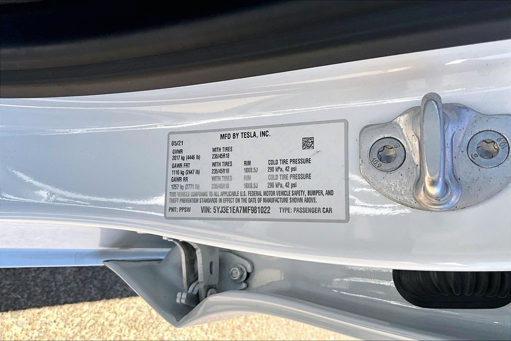 2021 Tesla Model 3 Standard Range Plus OR