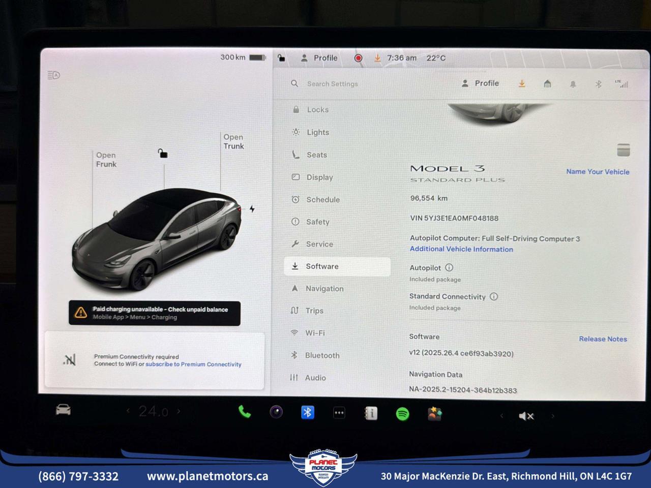 2021 Tesla Model 3 Standard Range Plus RWD *Ltd Avail*ONE OWNER/NO ACCIDENT/SHOWROOM CONDITION Richmond Hill ON