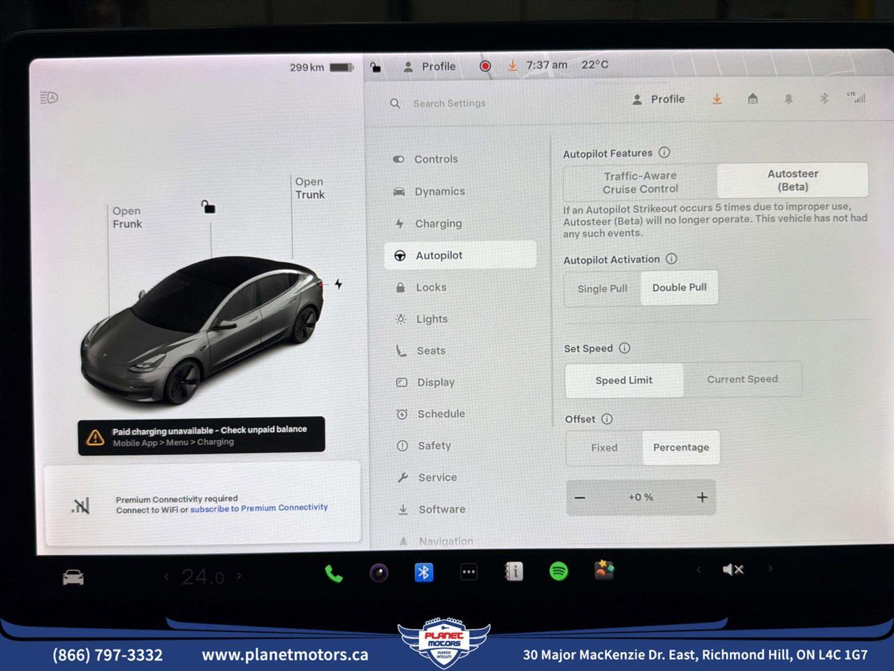 2021 Tesla Model 3 Standard Range Plus RWD *Ltd Avail*ONE OWNER/NO ACCIDENT/SHOWROOM CONDITION Richmond Hill ON