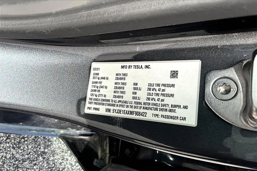 2021 Tesla Model 3 Standard Range Plus Sedan 4D Maitland FL