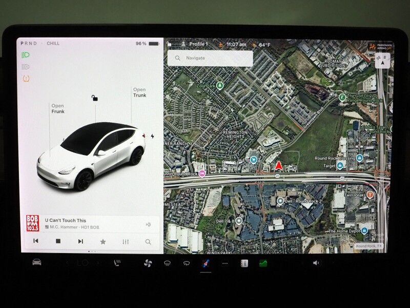 2021 Tesla Model Y Long Range AWD *FULL SELF-DRIVING ENABLED, ACCELERATION BOOST, AUTOPILOT, NAVIGATION, SAFETY ALERTS, ADAPTIVE CRUISE, 360 CAMERAS, PANO GLASS ROOF, HEATED SEATS/STEERING WHEEL, 20 INDUCTION WHEELS, WIRELESS CHARGING Round Rock TX