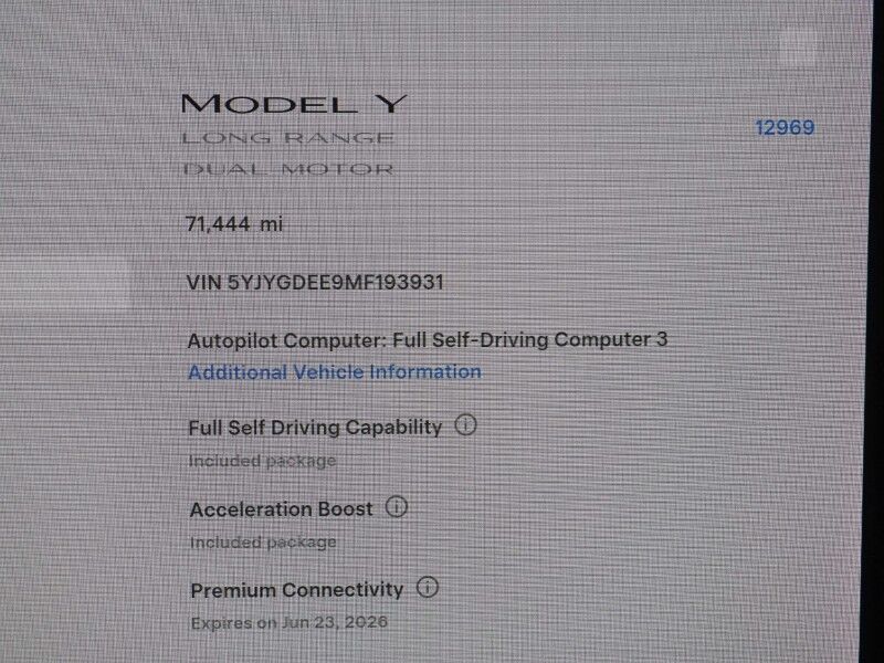 2021 Tesla Model Y Long Range AWD *FULL SELF-DRIVING ENABLED, ACCELERATION BOOST, AUTOPILOT, NAVIGATION, SAFETY ALERTS, ADAPTIVE CRUISE, 360 CAMERAS, PANO GLASS ROOF, HEATED SEATS/STEERING WHEEL, 20 INDUCTION WHEELS, WIRELESS CHARGING Round Rock TX