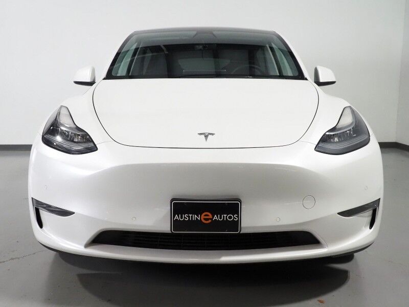 2021 Tesla Model Y Long Range AWD *FULL SELF-DRIVING ENABLED, ACCELERATION BOOST, AUTOPILOT, NAVIGATION, SAFETY ALERTS, ADAPTIVE CRUISE, 360 CAMERAS, PANO GLASS ROOF, HEATED SEATS/STEERING WHEEL, 20 INDUCTION WHEELS, WIRELESS CHARGING Round Rock TX