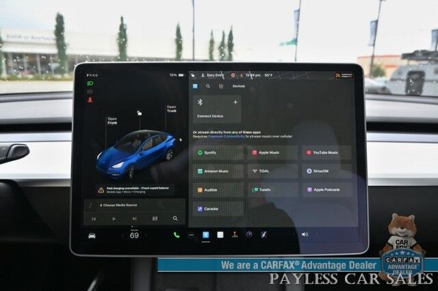 2021 Tesla Model Y Long Range / AWD / Front & Rear Heated Leather Seats / Heated Steering Wheel / NAV / Fixed Glass Roof / Lane Departure & Blind Spot Alert / Bluetooth / Backup Camera / 326 Mile Range / Only 12K Miles / 1-Owner Anchorage AK