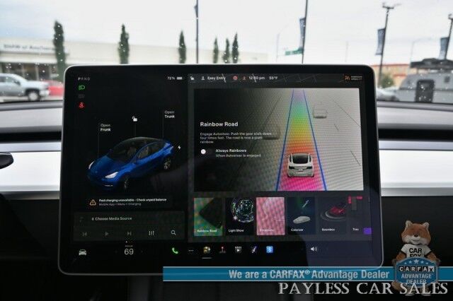 2021 Tesla Model Y Long Range / AWD / Front & Rear Heated Leather Seats / Heated Steering Wheel / NAV / Fixed Glass Roof / Lane Departure & Blind Spot Alert / Bluetooth / Backup Camera / 326 Mile Range / Only 12K Miles / 1-Owner Anchorage AK
