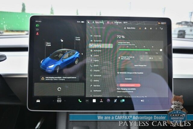 2021 Tesla Model Y Long Range / AWD / Front & Rear Heated Leather Seats / Heated Steering Wheel / NAV / Fixed Glass Roof / Lane Departure & Blind Spot Alert / Bluetooth / Backup Camera / 326 Mile Range / Only 12K Miles / 1-Owner Anchorage AK
