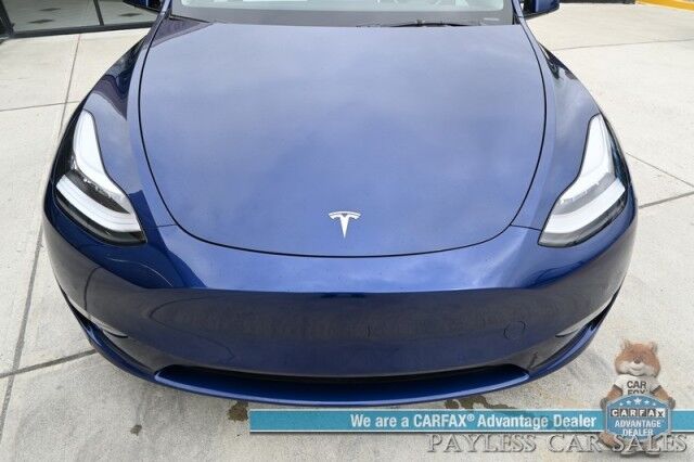 2021 Tesla Model Y Long Range / AWD / Front & Rear Heated Leather Seats / Heated Steering Wheel / NAV / Fixed Glass Roof / Lane Departure & Blind Spot Alert / Bluetooth / Backup Camera / 326 Mile Range / Only 12K Miles / 1-Owner Anchorage AK