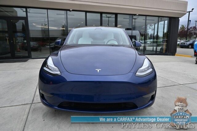 2021 Tesla Model Y Long Range / AWD / Front & Rear Heated Leather Seats / Heated Steering Wheel / NAV / Fixed Glass Roof / Lane Departure & Blind Spot Alert / Bluetooth / Backup Camera / 326 Mile Range / Only 12K Miles / 1-Owner Anchorage AK