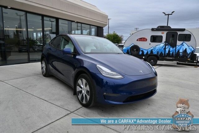 2021 Tesla Model Y Long Range / AWD / Front & Rear Heated Leather Seats / Heated Steering Wheel / NAV / Fixed Glass Roof / Lane Departure & Blind Spot Alert / Bluetooth / Backup Camera / 326 Mile Range / Only 12K Miles / 1-Owner Anchorage AK