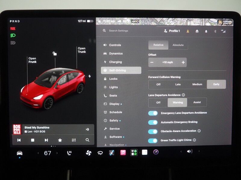 2021 Tesla Model Y Long Range AWD *TRAFFIC AWARE CRUISE CONTROL, NAVIGATION, SAFETY ALERTS, SURROUND VIEW CAMERAS, PANORAMA GLASS ROOF, HEATED SEATS/STEERING WHEEL, WIRELESS CHARGING Round Rock TX