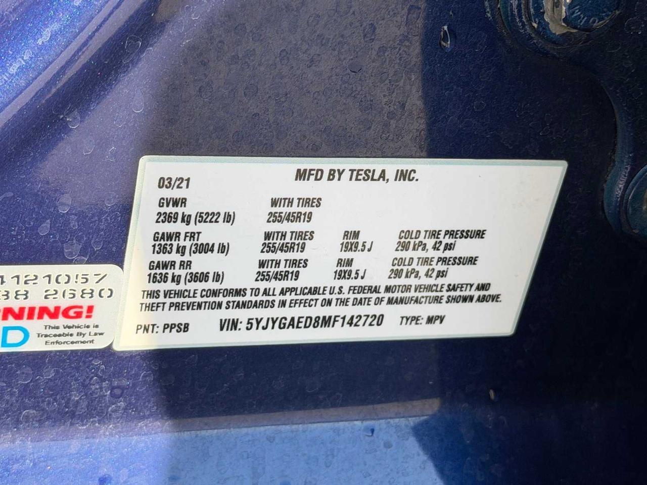 2021 Tesla Model Y Standard Range Irving TX