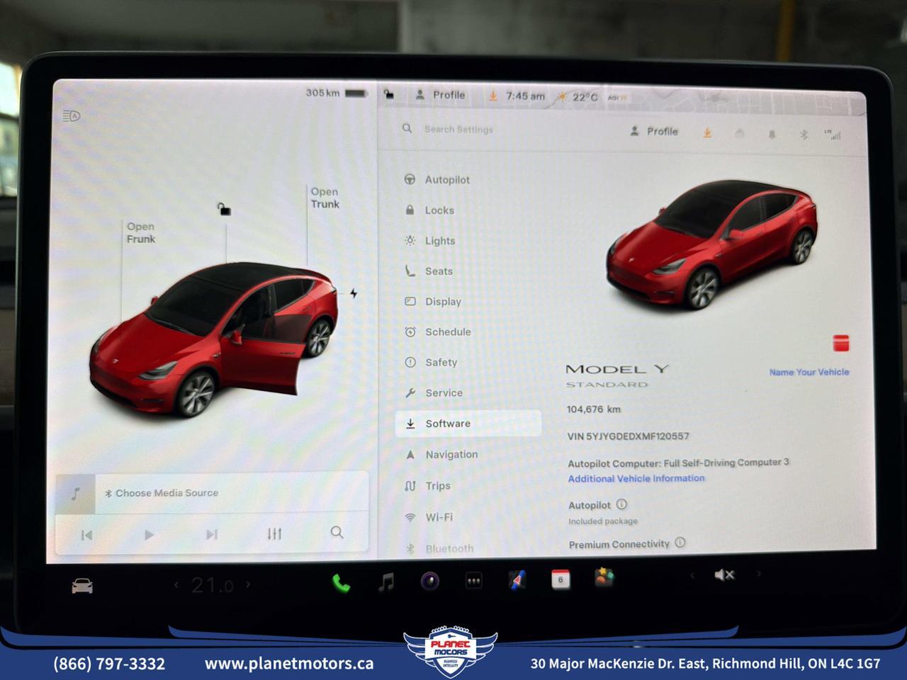 2021 Tesla Model Y Standard Range Richmond Hill ON