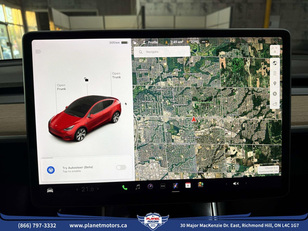 2021 Tesla Model Y Standard Range Richmond Hill ON