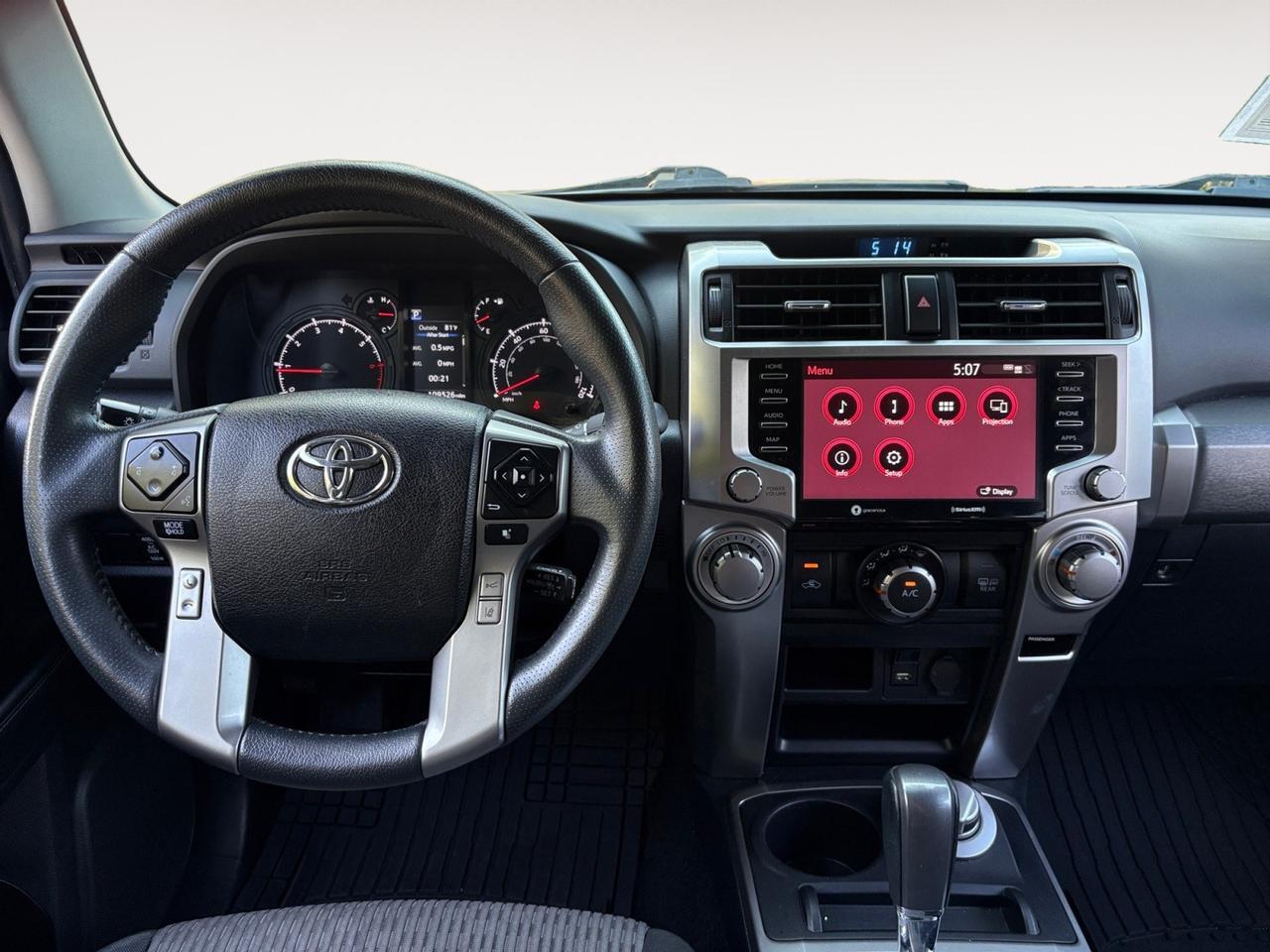 2021 Toyota 4Runner SR5, RUNNING BOARDS, TOW PACKAGE, ROOF RAILS, 3RD ROW SEATING, LANE KEEP ASSIST, BLIND SPOT ALERT, PRE COLLISION, ECO & SPORT DRIVE MODE, APPLE CARPLAY/ANDROID AUTO, RUN THE ROAD IN THIS 4RUNNER!