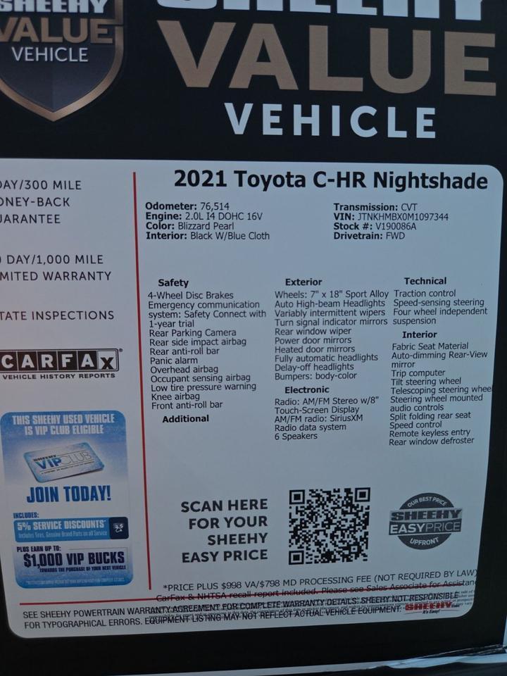 2021 Toyota C-HR XLE Waldorf MD