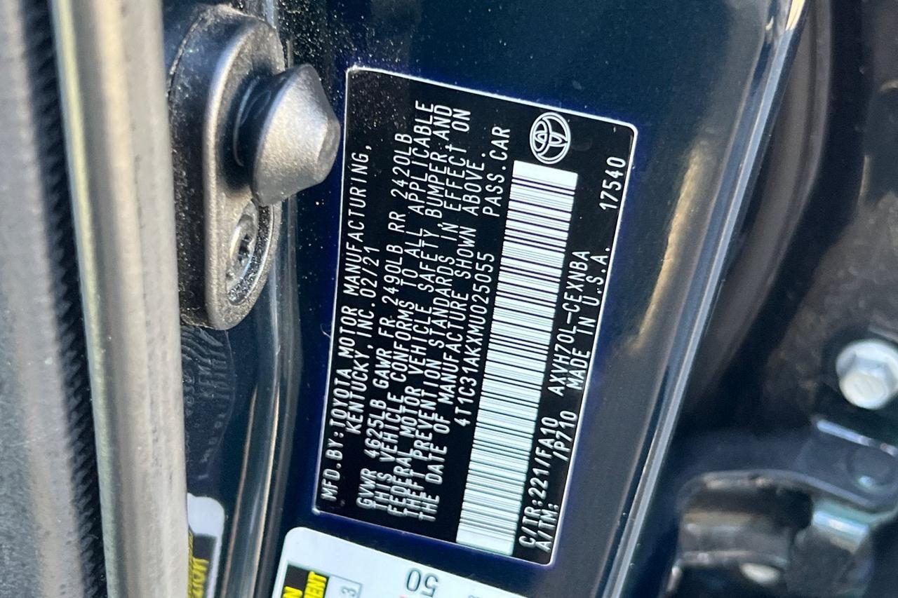 2021 Toyota Camry Hybrid LE Roseville CA