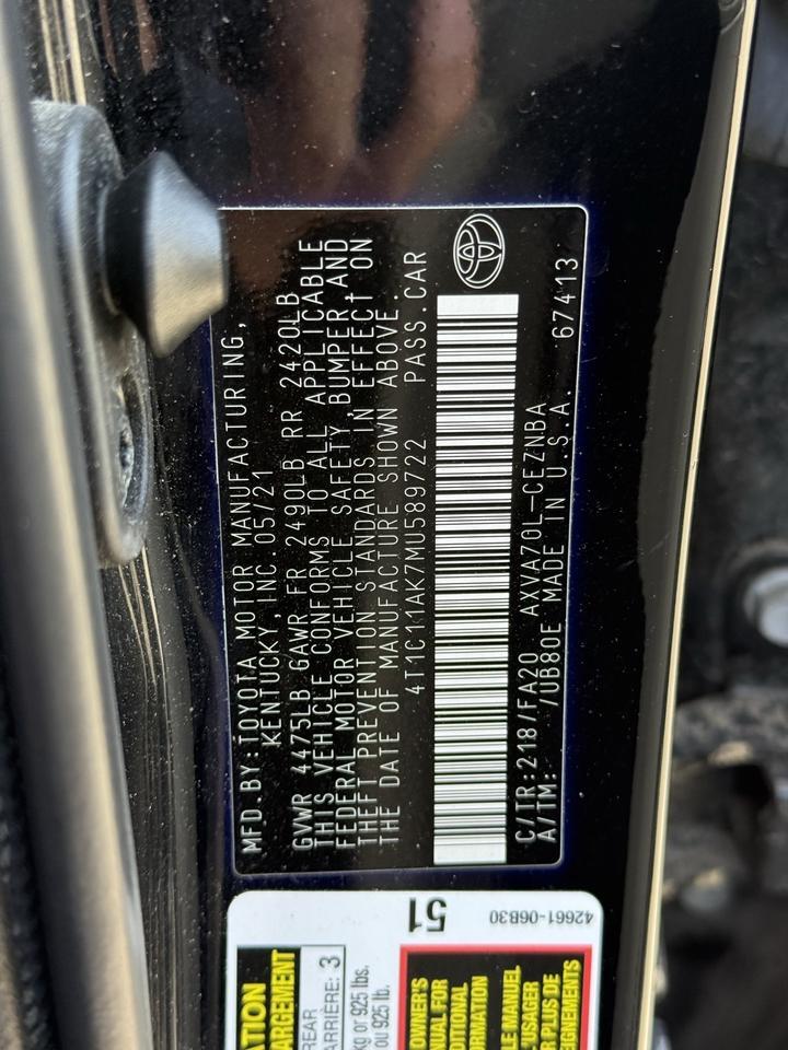 2021 Toyota Camry LE Crestwood KY
