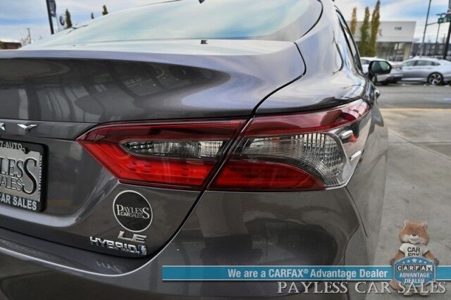 2021 Toyota Camry LE Hybrid / Automatic / Auto Start / Power Mirrors, Windows & Locks / Adaptive Cruise Control / Lane Departure & Forward Collision Alert / Bluetooth / Backup Camera / Keyless Entry & Start / LED Headlights / 53 MPG Anchorage AK 2021 Toyota Camry LE Hybrid / Automatic / Auto Start / Power Mirrors, Windows & Locks / Adaptive Cruise Control / Lane Departure & Forward Collision Alert / Bluetooth / Backup Camera / Keyless Entry & Start / LED Headlights / 53 MPG Anchorage AK