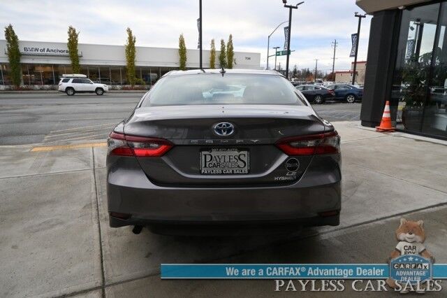 2021 Toyota Camry LE Hybrid / Automatic / Auto Start / Power Mirrors, Windows & Locks / Adaptive Cruise Control / Lane Departure & Forward Collision Alert / Bluetooth / Backup Camera / Keyless Entry & Start / LED Headlights / 53 MPG Anchorage AK 2021 Toyota Camry LE Hybrid / Automatic / Auto Start / Power Mirrors, Windows & Locks / Adaptive Cruise Control / Lane Departure & Forward Collision Alert / Bluetooth / Backup Camera / Keyless Entry & Start / LED Headlights / 53 MPG Anchorage AK