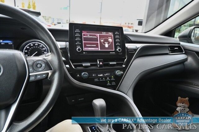 2021 Toyota Camry LE Hybrid / Automatic / Auto Start / Power Mirrors, Windows & Locks / Adaptive Cruise Control / Lane Departure & Forward Collision Alert / Bluetooth / Backup Camera / Keyless Entry & Start / LED Headlights / 53 MPG Anchorage AK 2021 Toyota Camry LE Hybrid / Automatic / Auto Start / Power Mirrors, Windows & Locks / Adaptive Cruise Control / Lane Departure & Forward Collision Alert / Bluetooth / Backup Camera / Keyless Entry & Start / LED Headlights / 53 MPG Anchorage AK