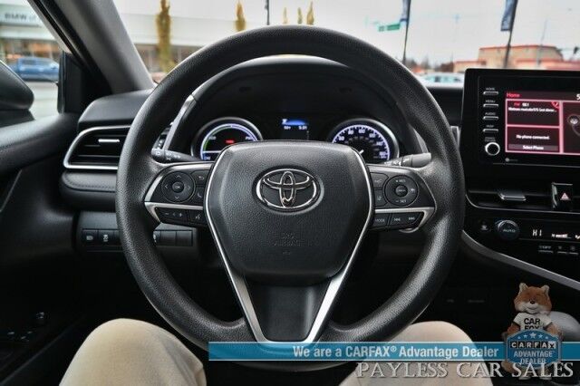 2021 Toyota Camry LE Hybrid / Automatic / Auto Start / Power Mirrors, Windows & Locks / Adaptive Cruise Control / Lane Departure & Forward Collision Alert / Bluetooth / Backup Camera / Keyless Entry & Start / LED Headlights / 53 MPG Anchorage AK 2021 Toyota Camry LE Hybrid / Automatic / Auto Start / Power Mirrors, Windows & Locks / Adaptive Cruise Control / Lane Departure & Forward Collision Alert / Bluetooth / Backup Camera / Keyless Entry & Start / LED Headlights / 53 MPG Anchorage AK