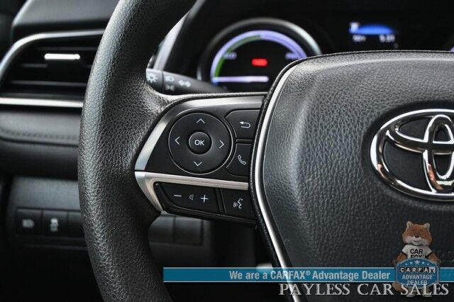 2021 Toyota Camry LE Hybrid / Automatic / Auto Start / Power Mirrors, Windows & Locks / Adaptive Cruise Control / Lane Departure & Forward Collision Alert / Bluetooth / Backup Camera / Keyless Entry & Start / LED Headlights / 53 MPG Anchorage AK 2021 Toyota Camry LE Hybrid / Automatic / Auto Start / Power Mirrors, Windows & Locks / Adaptive Cruise Control / Lane Departure & Forward Collision Alert / Bluetooth / Backup Camera / Keyless Entry & Start / LED Headlights / 53 MPG Anchorage AK