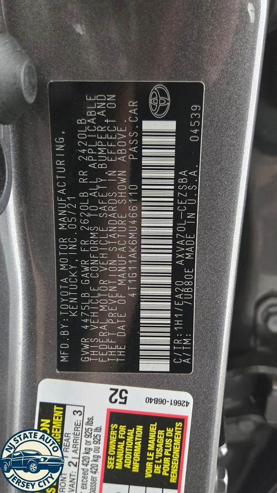2021 Toyota Camry SE Jersey City NJ