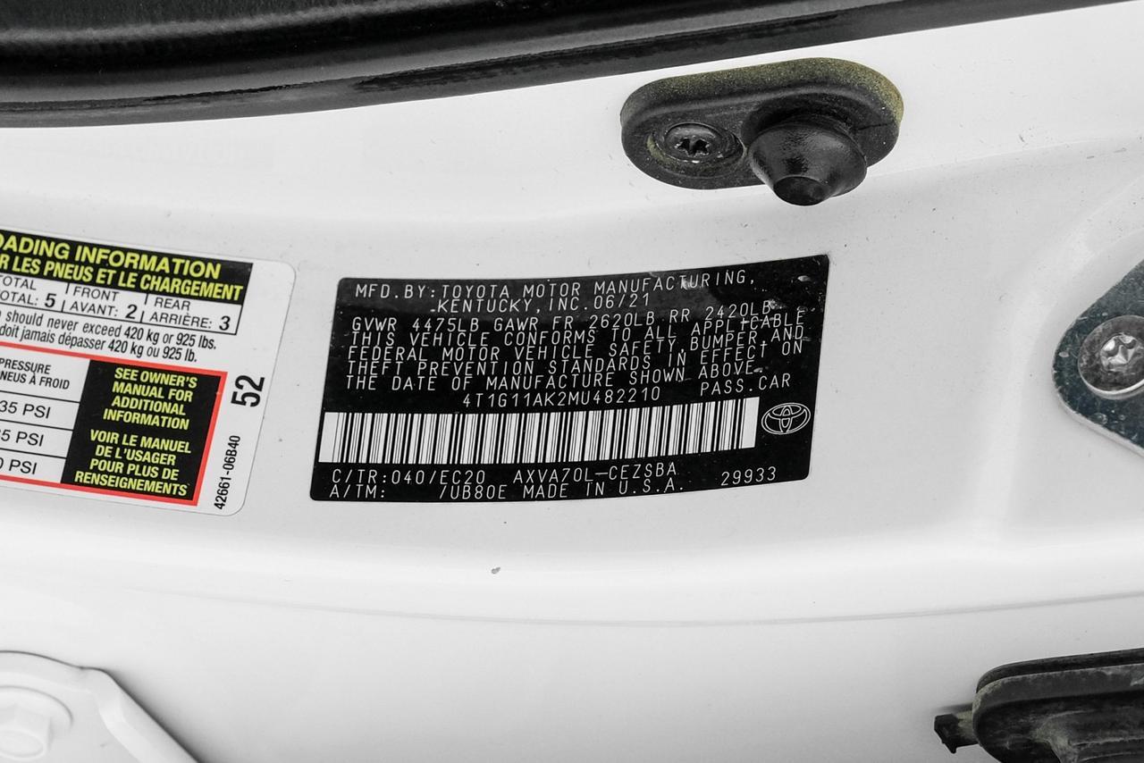 2021 Toyota Camry SE NIGHTSHADE EDITION TOYOTA SAFETY SENSE LEATHER/CLOTH SEATS RE Carrollton TX