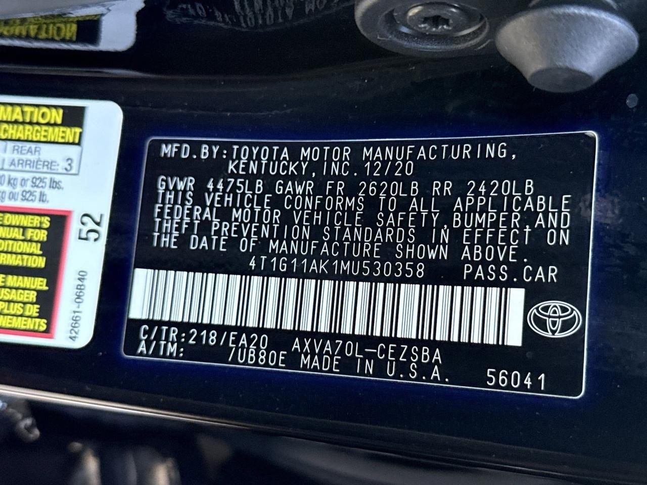 2021 Toyota Camry SE San Antonio TX