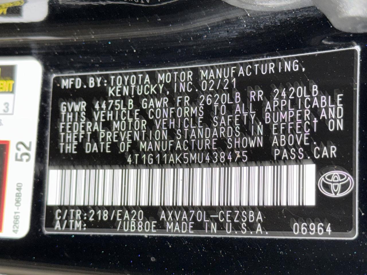 2021 Toyota Camry SE San Antonio TX