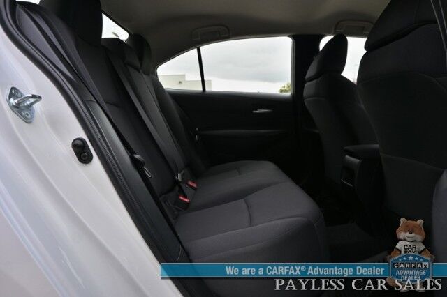 2021 Toyota Corolla LE / Automatic / Convenience Pkg / Lane Watch & Blind Spot Alert / Forward Collision Alert / Apple CarPlay & Android Auto / Keyless Entry & Start / Back Up Cam / Aluminum Wheels / Only 21K Miles / 1-Owner Anchorage AK