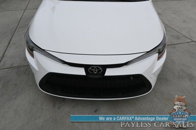 2021 Toyota Corolla LE / Automatic / Convenience Pkg / Lane Watch & Blind Spot Alert / Forward Collision Alert / Apple CarPlay & Android Auto / Keyless Entry & Start / Back Up Cam / Aluminum Wheels / Only 21K Miles / 1-Owner Anchorage AK