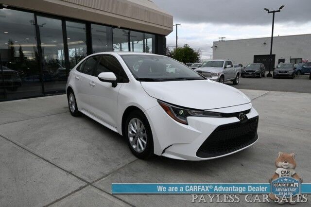 2021 Toyota Corolla LE / Automatic / Convenience Pkg / Lane Watch & Blind Spot Alert / Forward Collision Alert / Apple CarPlay & Android Auto / Keyless Entry & Start / Back Up Cam / Aluminum Wheels / Only 21K Miles / 1-Owner Anchorage AK