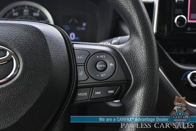 2021 Toyota Corolla LE / Automatic / Convenience Pkg / Lane Watch & Blind Spot Alert / Forward Collision Alert / Apple CarPlay & Android Auto / Keyless Entry & Start / Back Up Cam / Aluminum Wheels / Only 21K Miles / 1-Owner Anchorage AK