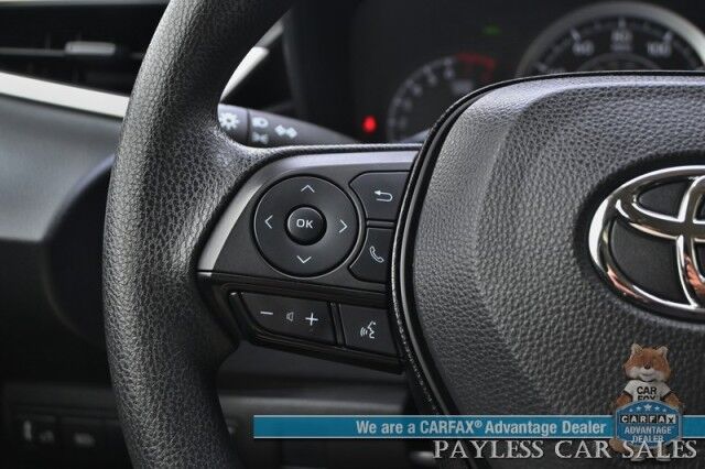 2021 Toyota Corolla LE / Automatic / Convenience Pkg / Lane Watch & Blind Spot Alert / Forward Collision Alert / Apple CarPlay & Android Auto / Keyless Entry & Start / Back Up Cam / Aluminum Wheels / Only 21K Miles / 1-Owner Anchorage AK