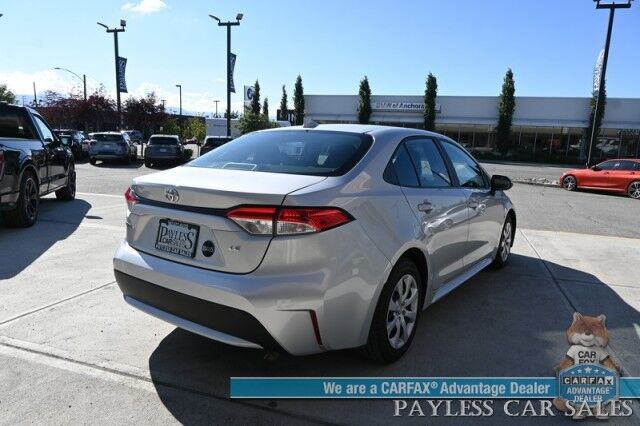 2021 Toyota Corolla LE / Automatic / Premium Cloth Seats / Power Locks, Windows & Mirrors / Adaptive Cruise Control / Lane Departure & Forward Collision Alert / Apple CarPlay & Android Auto / Back Up Camera / 38 MPG / 1-Owner Anchorage AK