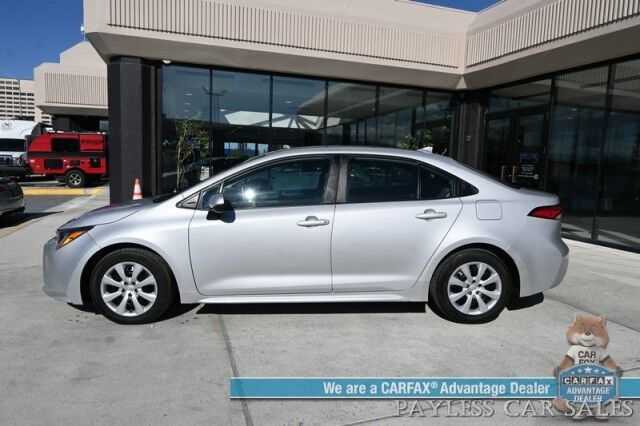 2021 Toyota Corolla LE / Automatic / Premium Cloth Seats / Power Locks, Windows & Mirrors / Adaptive Cruise Control / Lane Departure & Forward Collision Alert / Apple CarPlay & Android Auto / Back Up Camera / 38 MPG / 1-Owner Anchorage AK