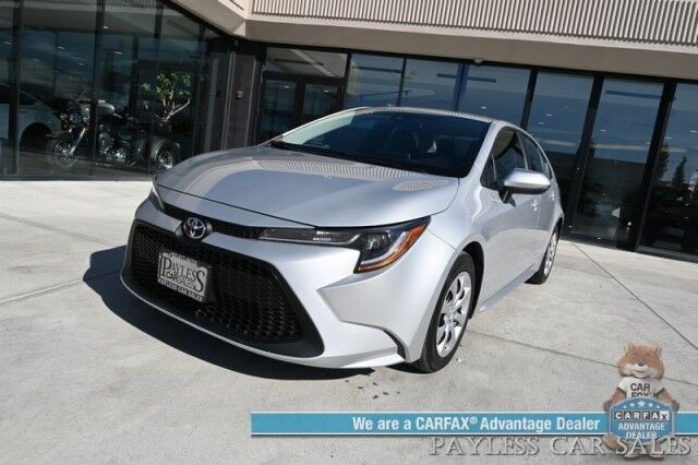 2021 Toyota Corolla LE / Automatic / Premium Cloth Seats / Power Locks, Windows & Mirrors / Adaptive Cruise Control / Lane Departure & Forward Collision Alert / Apple CarPlay & Android Auto / Back Up Camera / 38 MPG / 1-Owner Anchorage AK