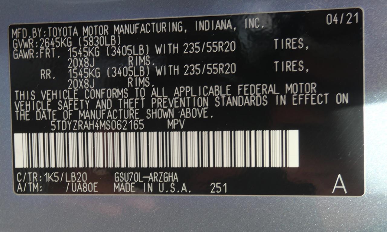 2021 Toyota Highlander Limited San Juan TX