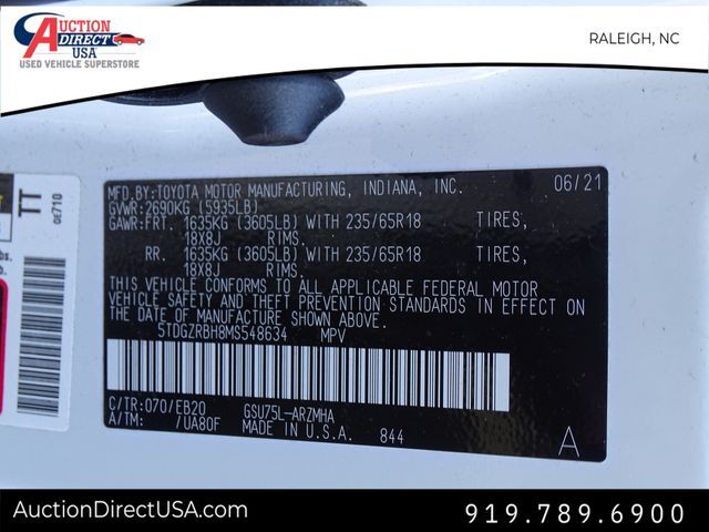 2021 Toyota Highlander XLE Raleigh NC