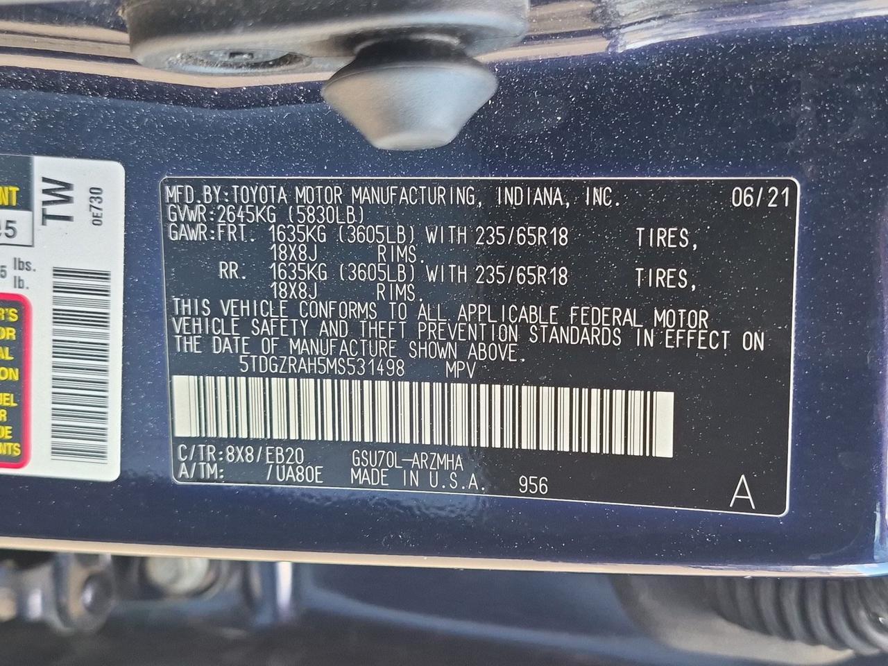 2021 Toyota Highlander XLE Roseville CA